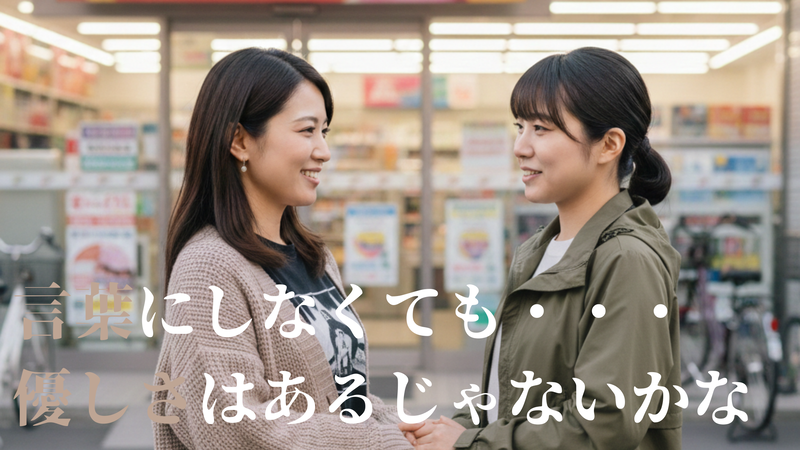 言葉にしなくても・・・やさしさはあるじゃないかな