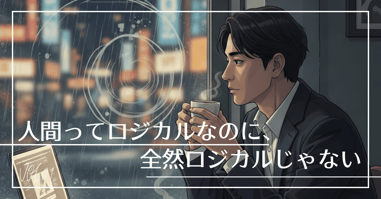 人間ってロジカルなのに、全然ロジカルじゃない